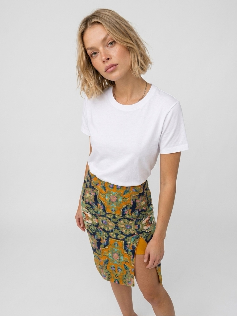 Maeve Anthropologie Printed Tapestry‑Style Skirt – small